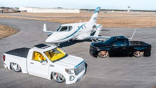 TWO BAGGED TRUCKS AND A 5.25 MILLION JET !