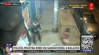 A balazos, Policía frustra robo en restaurante y detiene a ladrón