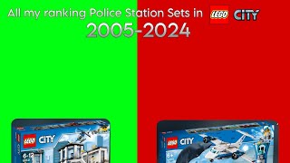 All my ranking Police Station in LEGO City (2005-2024)