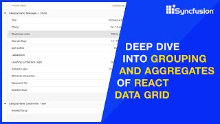 Deep Dive into Grouping and Aggregates of React DataGrid