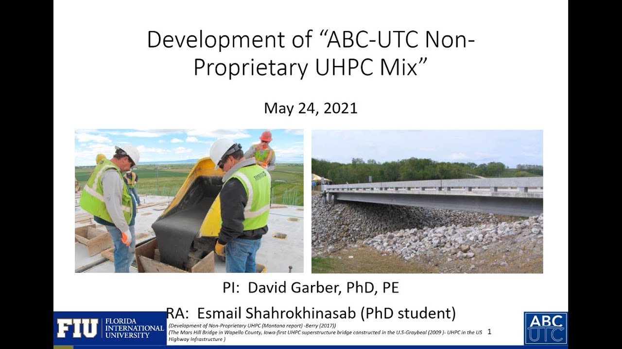 Development of ABC-UTC Non-Propritary UHPC Mix