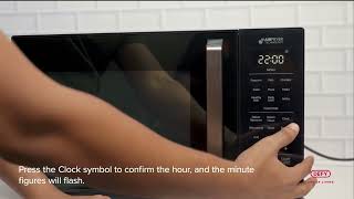 DEFY⎮How to set the digital clock on Microwave.