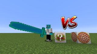 Minecraft Pizza Vs Hamburger Şans Blokları