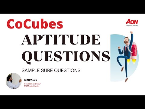 CoCubes Aptitude Questions and Answers | Sample Sure Questions | AON Platform | MJ