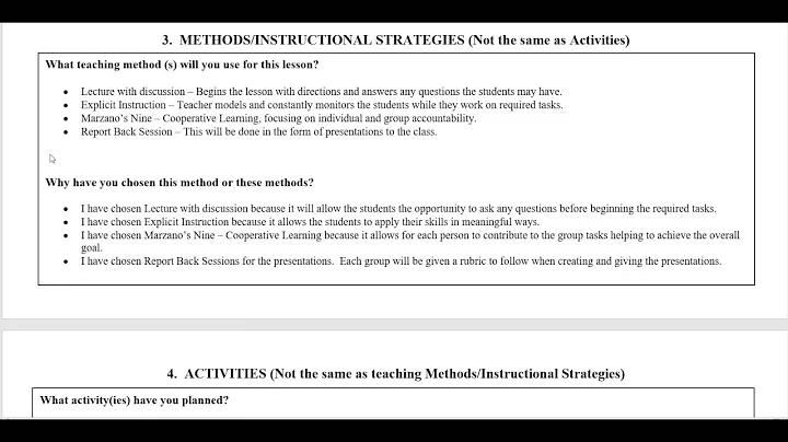 Laura Wofford Lesson Plan Sections 1 - 3