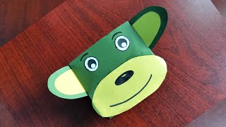 Monkey Puppet For Kids/How To Make Puppet/Kids Puppet/Paper Craft