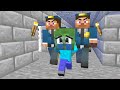 Monster School: Baby Zombie Prison Escape - Sad story happy ending - Minecraft Animations