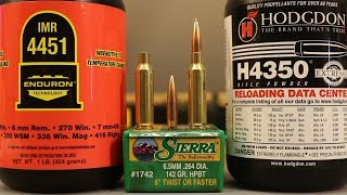 6.5 Creedmoor - 142gr Sierra Match King with H4350 & IMR4451