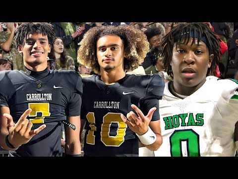 #1 QB in the Nation | Julian Lewis Breaks RECORDS ! Carrollton v Harrison (GA) 🔥Georgia 7A Playoffs