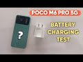Poco M6 Pro 5G 0 To 100% Charging Test || Poco M6 Pro 5G Battery Charging Test 🔥