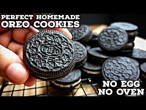 How to Make OREO Cookies Biscuit at Home Without Oven Recipe