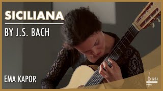 J.S. Bach's "Violin Sonata No. 1 In G Minor: Siciliana" performed by Ema Kapor on a 2023 Tobias Berg