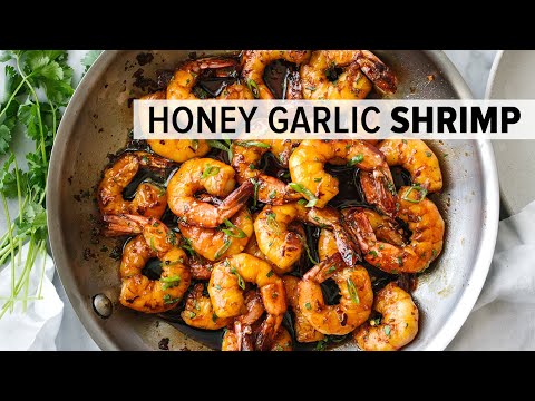 HONEY GARLIC SHRIMP  easy 20-minute dinner recipe