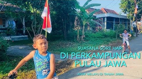 SORE HARI DI KAMPUNG JAWA YANG TENANG 