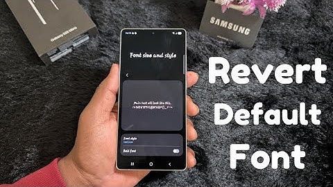 How to Revert Default Font in Samsung Galaxy S25 Ultra/S25 Plus/S25 | Default Font Style