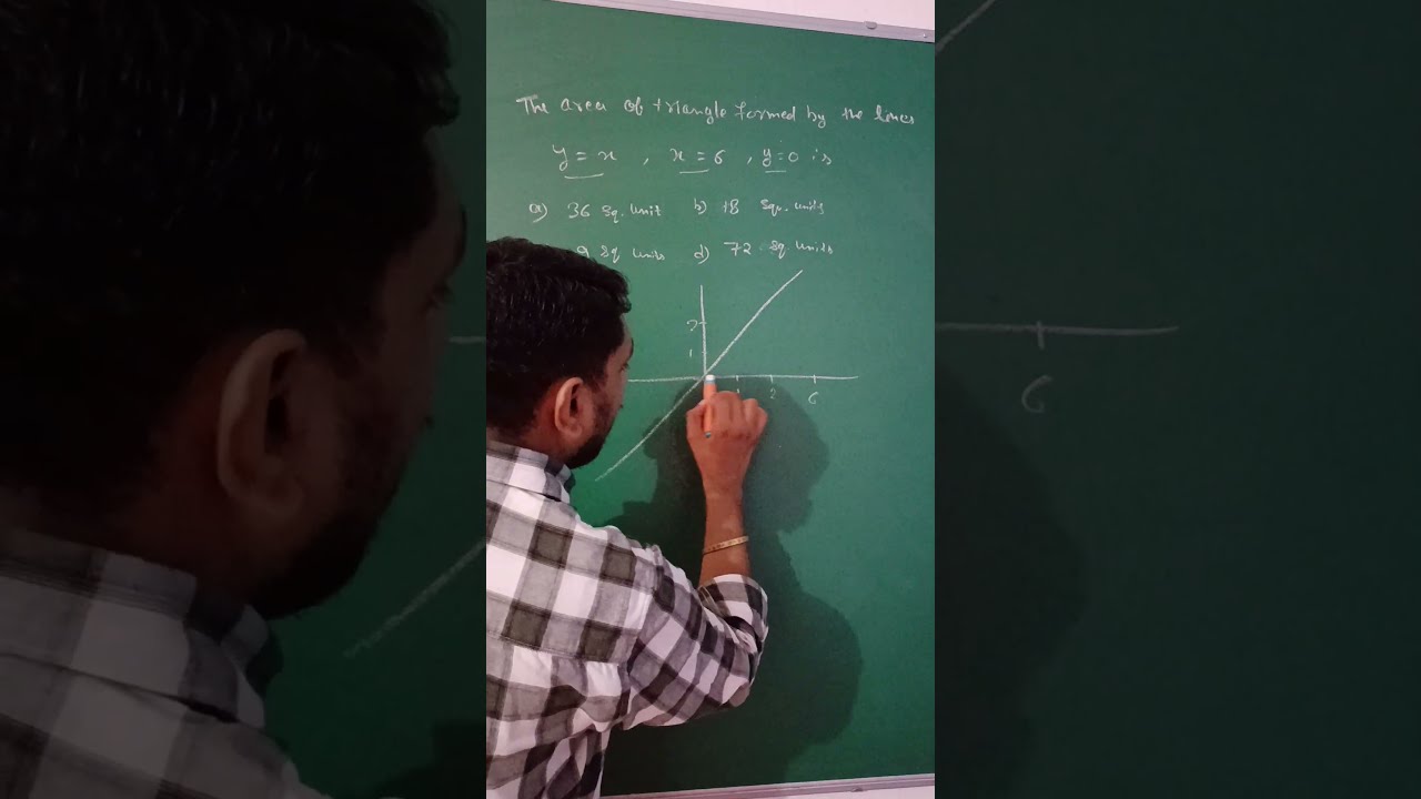 The Area Of Triangle Formed By Line X 6 Y 0 And Is Mathscrush