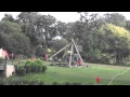 Warwick Castle trebuchet - from the bank