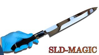 Японский нож с зеркальной полировкой! Производственный процесс (SLD MAGIC)