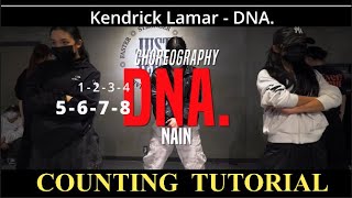 [COUNTING TUTORIAL] Nain Choreography | Kendrick Lamar - DNA.