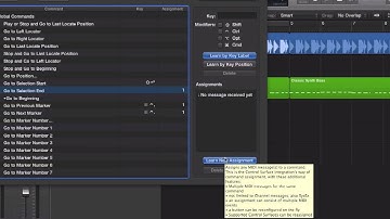 Key Commands in LOGIC PRO X