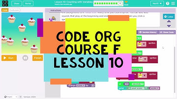 Code.org Course F Lesson 10 Counting with Variables - Code Org Express Course Lesson 25