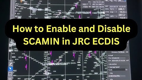 How to Enable and Disable Scamin in JRC ECDIS