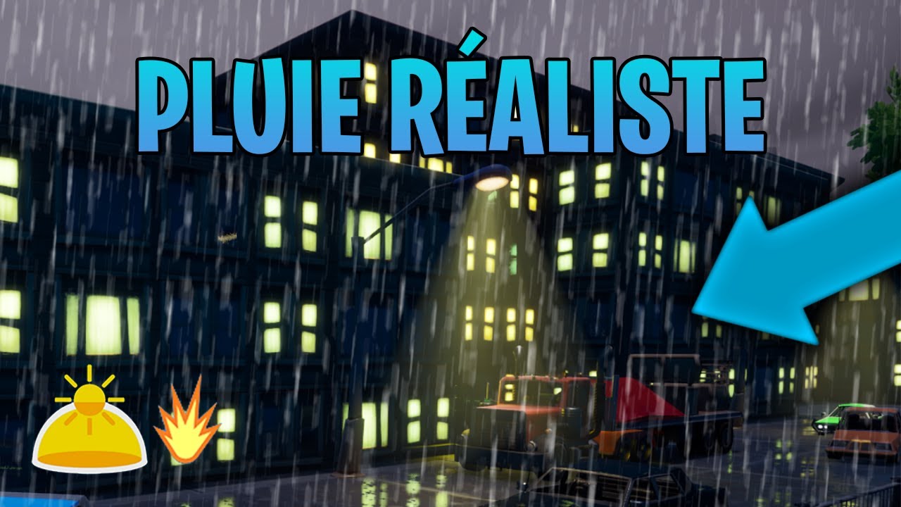 TUTO : Faire de la Pluie Réaliste sur Fortnite Créatif 1.0 ?? ☔⚡
