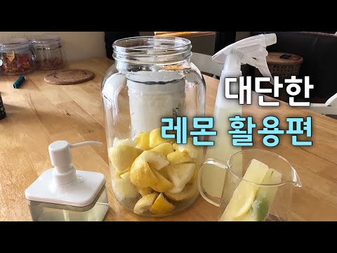 살림 노하우 #5 | 레몬세정제 만들기 | 레몬워터 | 살균소독 | 레몬 활용 | 과일 깨끗히 씻는법