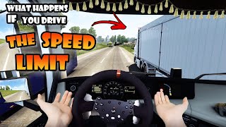 What happens if you drive the SPEED LIMIT in ETS2 Multiplayer | Mixed reality driving on TruckersMP screenshot 2