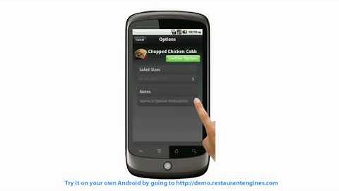 Android Restaurant App Demo