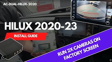 How to Run Two Cameras on Toyota HILUX Screen 2020 - 2023 | AutoChimp AC-DUAL-HILUX-2020