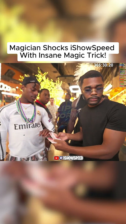 Magician Shocks iShowSpeed With Insane Magic Trick!