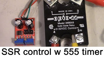 solid state relay SSR control with timer IC 555 mini board. pulse frequency + duty ratio