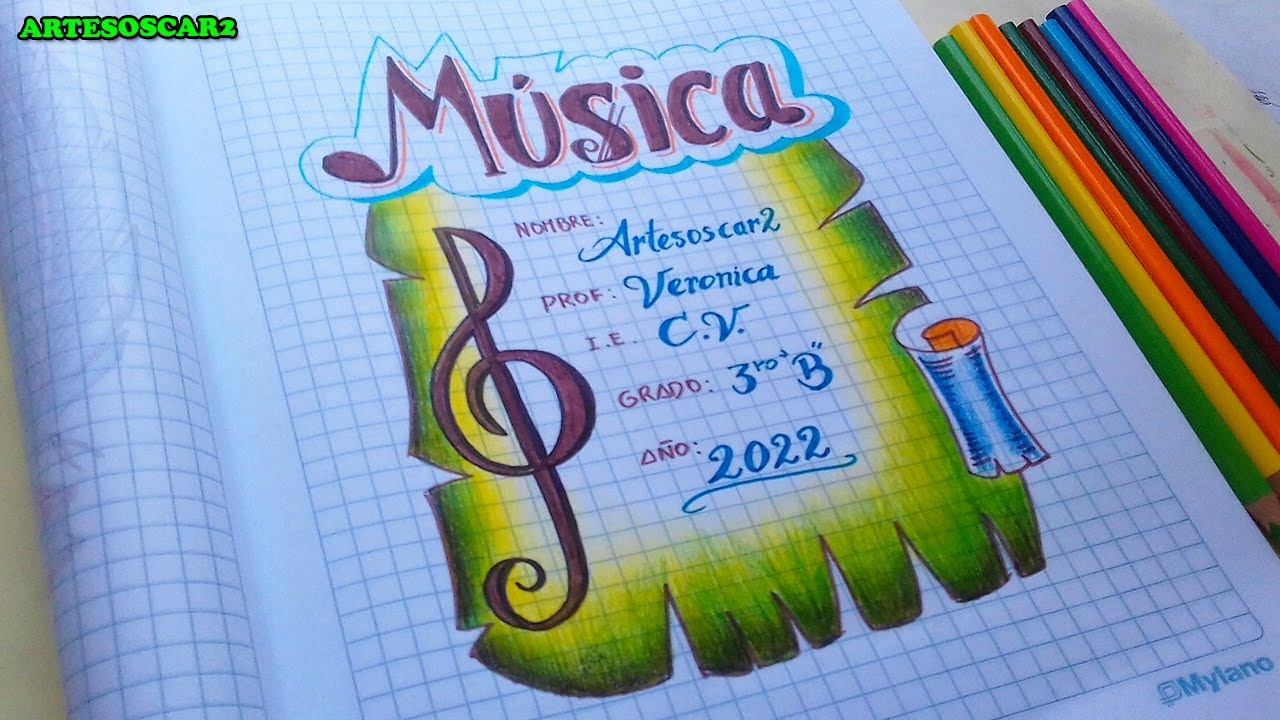 INCREIBLE! caratula para cuadernos de MUSICA muy facil - thptnganamst.edu.vn