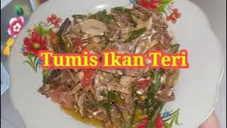 Olahan ikan Teri pakai bumbu Rajang/ Tumis Ikan Teri