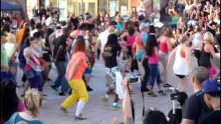 (LMFAO-Every Day I'm Shuffling) Oki Flash Mob 11-6-11