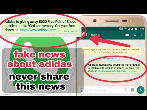 adidas free shoes hoax