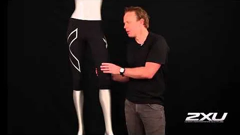 WA1943b 2XU WOMENS 3/4 COMPRESSION TIGHTS