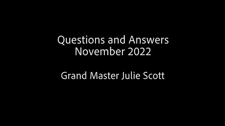 Questions and Answers November 2022 - Grand Master...
