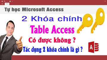 Cách tạo 2 khóa chính trong table Access | NT Software