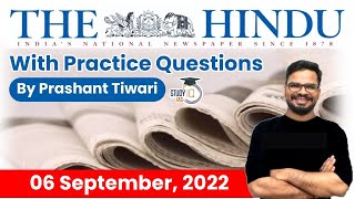 6 September 2022 | The Hindu Newspaper Analysis by Prashant Tiwari | Current Affairs 2022 #UPSC #IAS