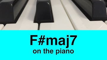 F# Major 7 (F#maj7) Chord: How To Play It On Piano!