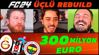 300 MİLYON EURO ile SÜPER LİG TAKIMI KURDUK! // FC 24 ÜÇLÜ REBUILD LİGİ @UKarakullukcu @OnurOnline