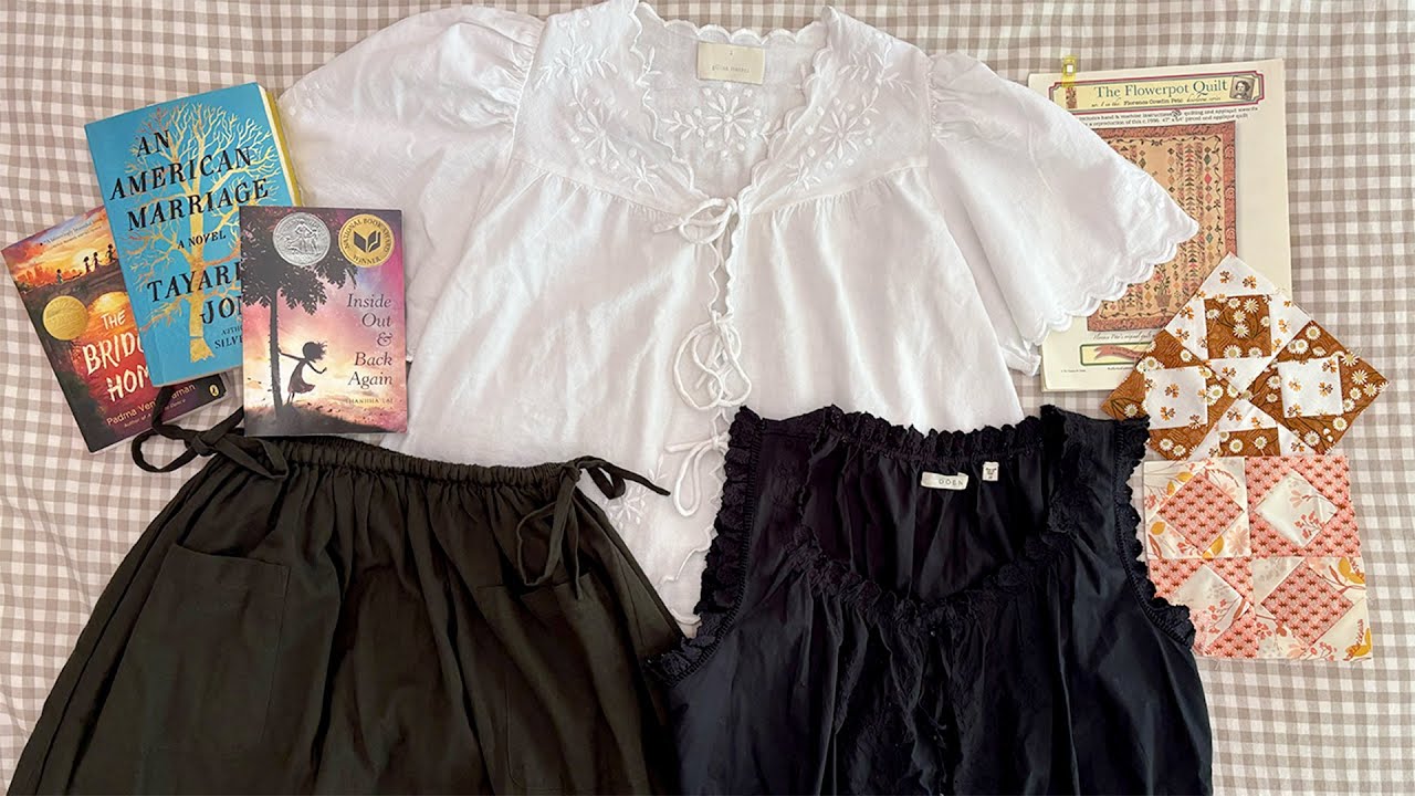 Vlog | New Outfit Ideas, Garden Update, & Quilting Progress