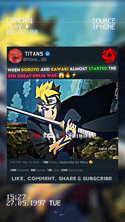 BORUTO VS KAWAKI 🥶 | 5th Great Ninja War Begin Now 😱🔥☠️...