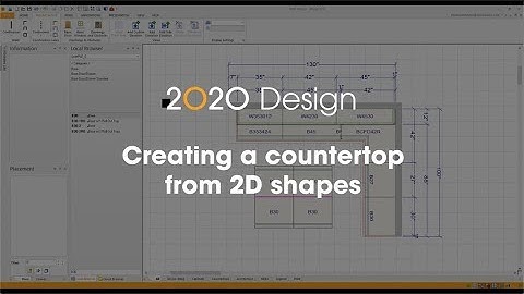 2020 Design Tip: How to create a countertop from 2D shapes