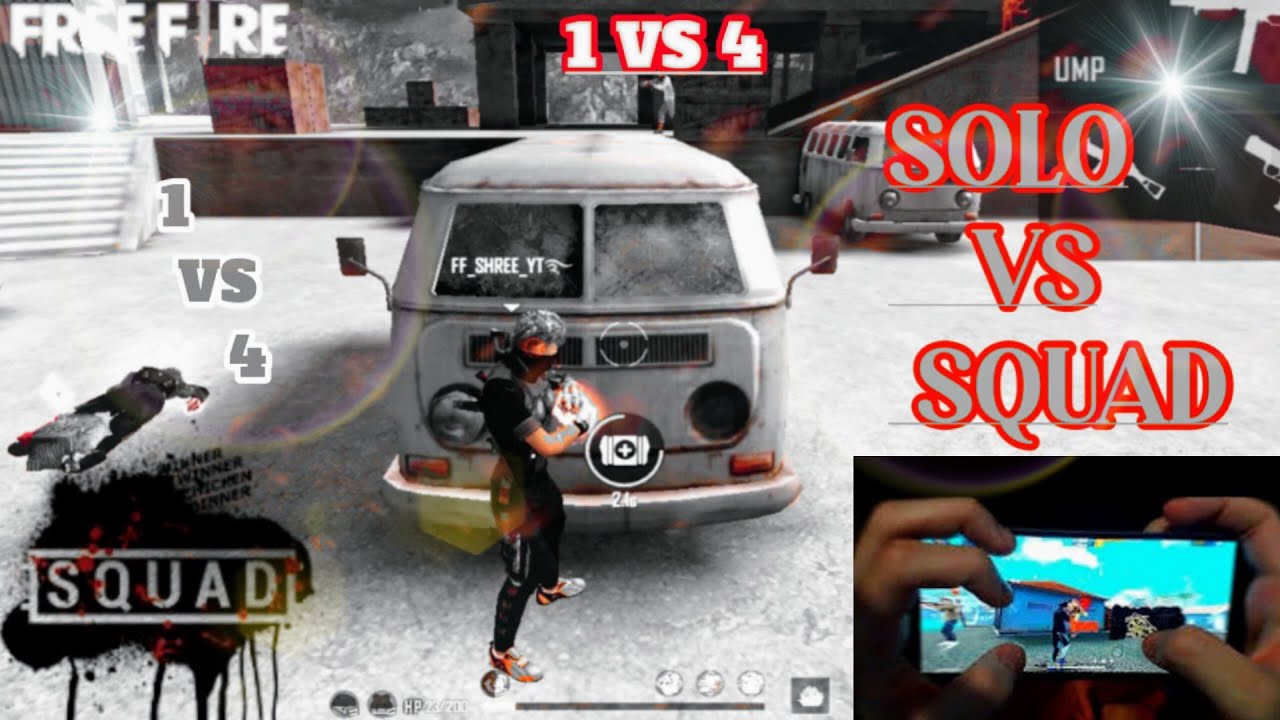 1 VS 4 CLUTCH || SOLO VS SQUAD CLUTCH IN CS RANKED || #short #ffshreeyt ...