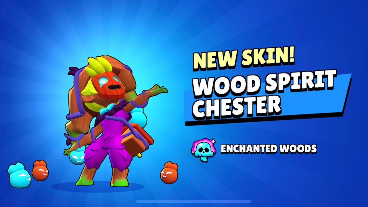 Brawl Stars - 🃏 IMPORTANT CHANGE 🌳 Wood Spirit Chester is now