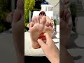 Sunbathing Sis Gets ASMR Feet Tickle Therapy Poolside👣#asmr #asmrfeet #tickling #feettickle #funny