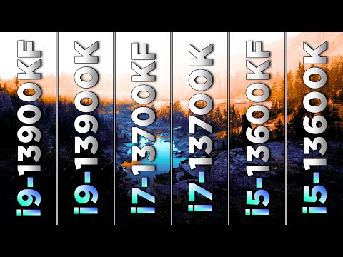 i9 13900KF vs i9 13900K vs i7 13700KF vs i7 13700K vs i5 13600KF vs i5 13600K | PC Gameplay Tested